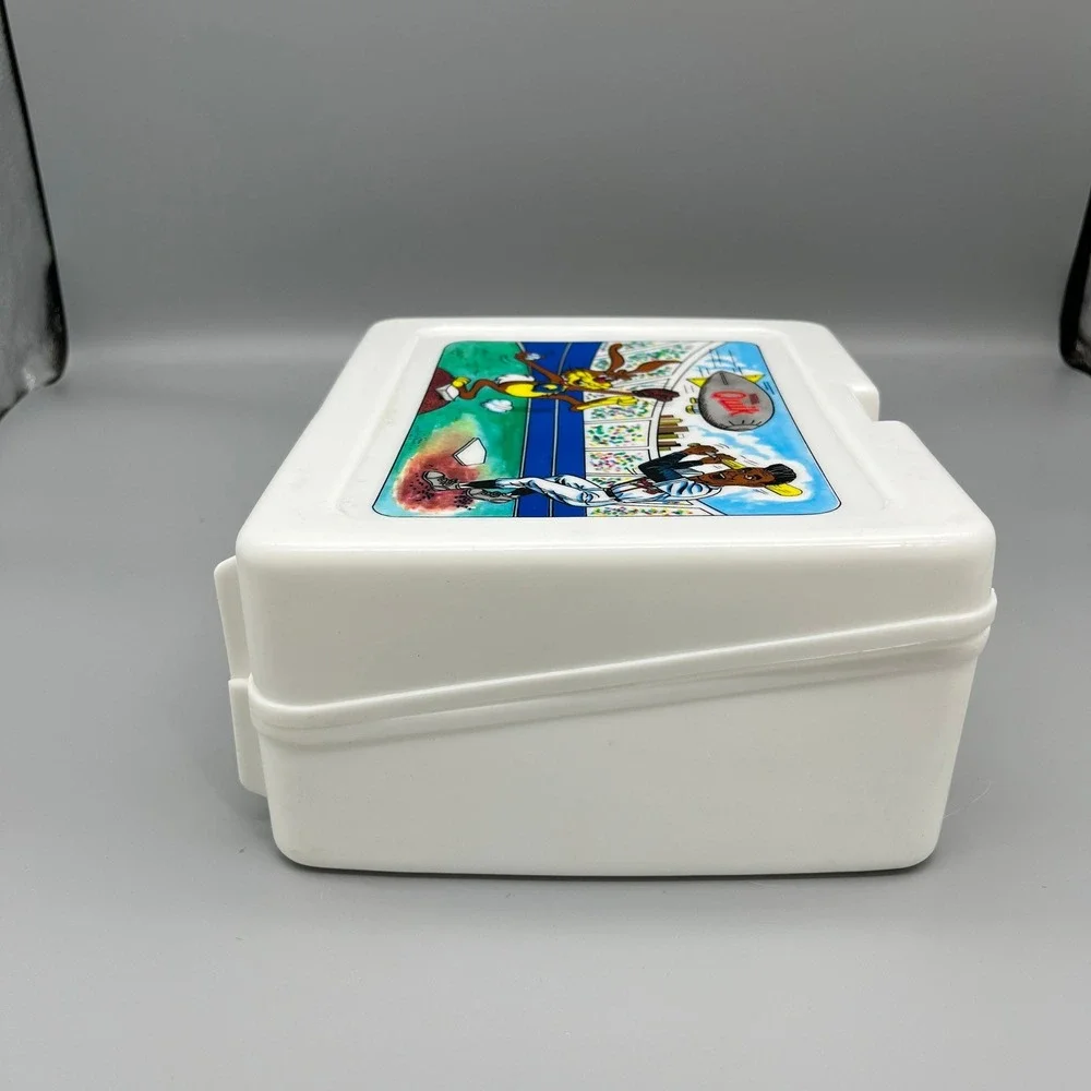 Vintage Nestle Quik Baseball Plastic Lunch‎ Box 1980s Collectible